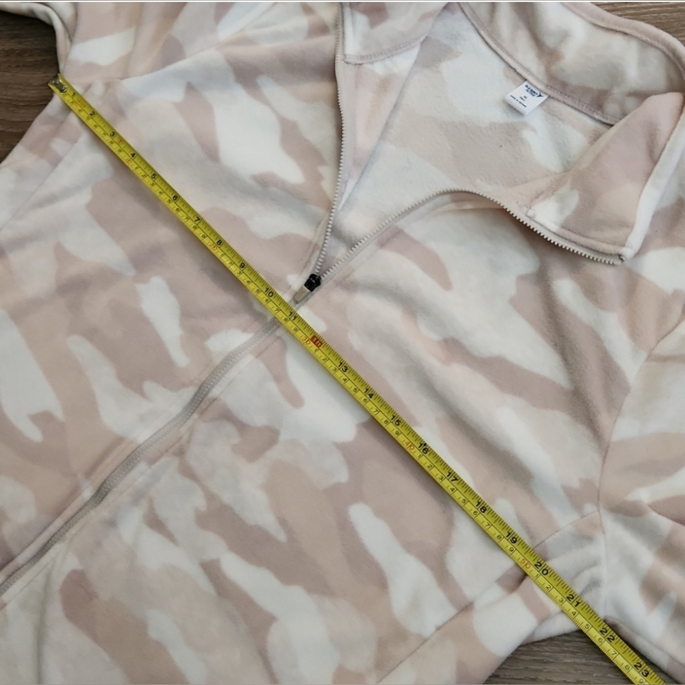 Old Navy Active Fleece Camo Zip-Up Jacket Sweater With Pockets Women's XL Tall - Picture 11 of 15